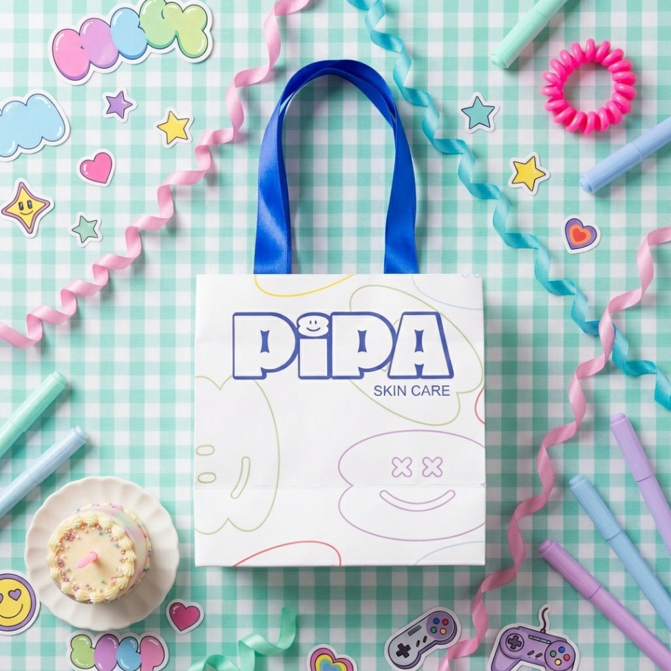 Pipa Gift Bag with ribbon handles for presenting gifts