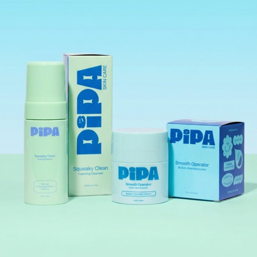 Clean Operator Duo skincare set with Squeaky Clean cleanser and Smooth Operator moisturizer