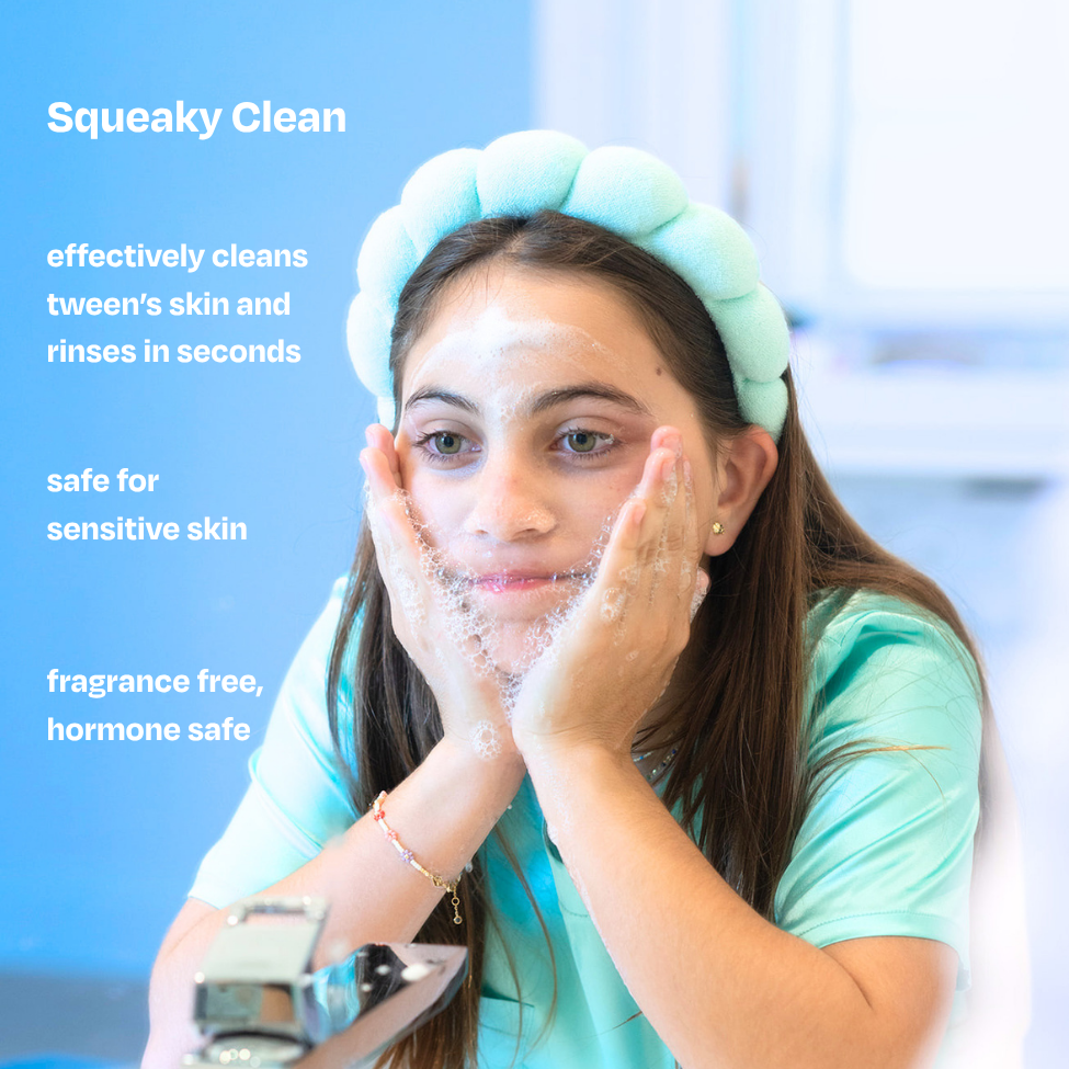Clean Saver Duo skincare set with Squeaky Clean cleanser and Skin Saver hypochlorous acid spray for clear, balanced skin